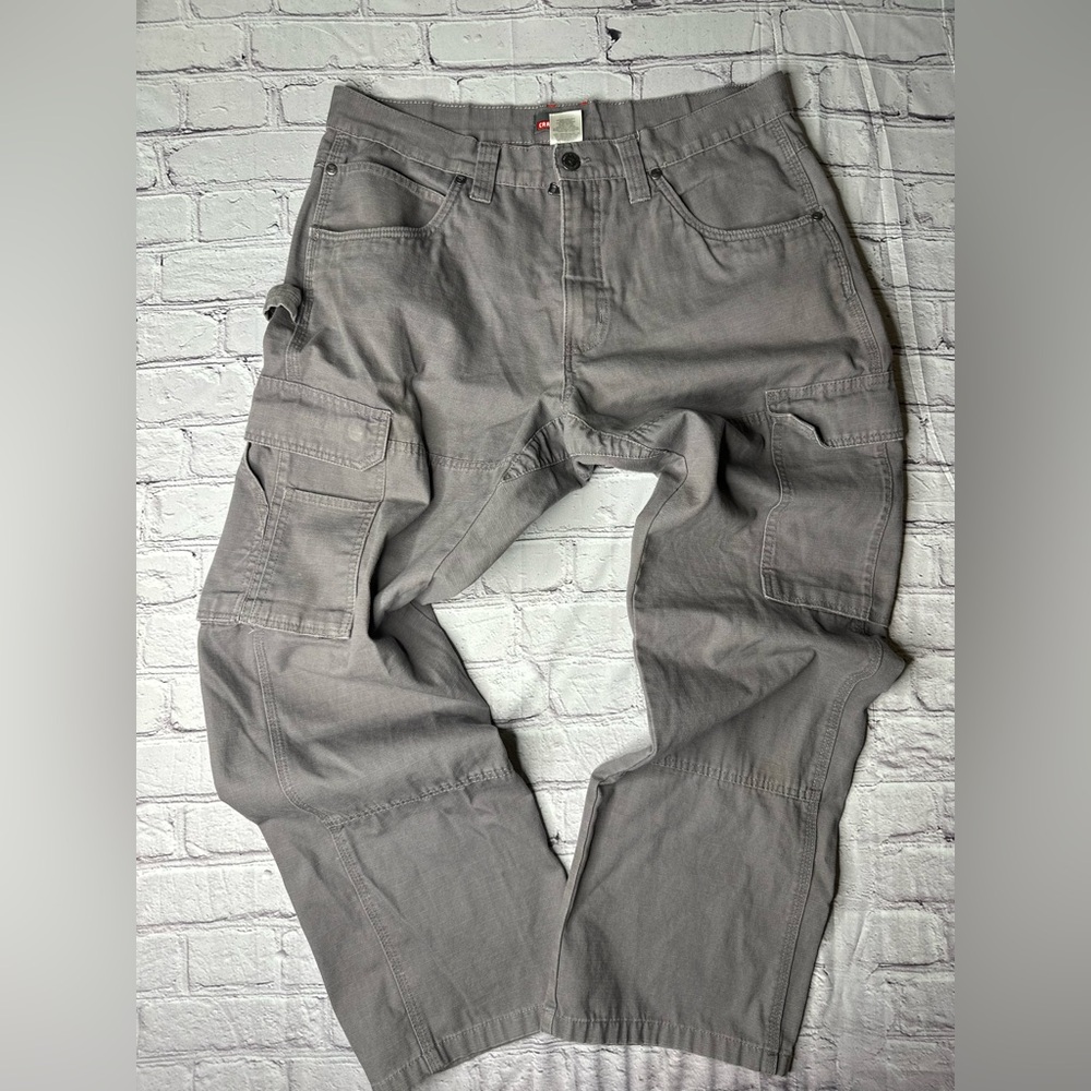 Craftsman Workwear Carpenter Pants Utility Canvas Gray Men's size 34W - 32L